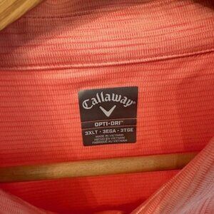 Callaway Opti-Dri 3xlt  Salmon color Big and Tall Big & Tall